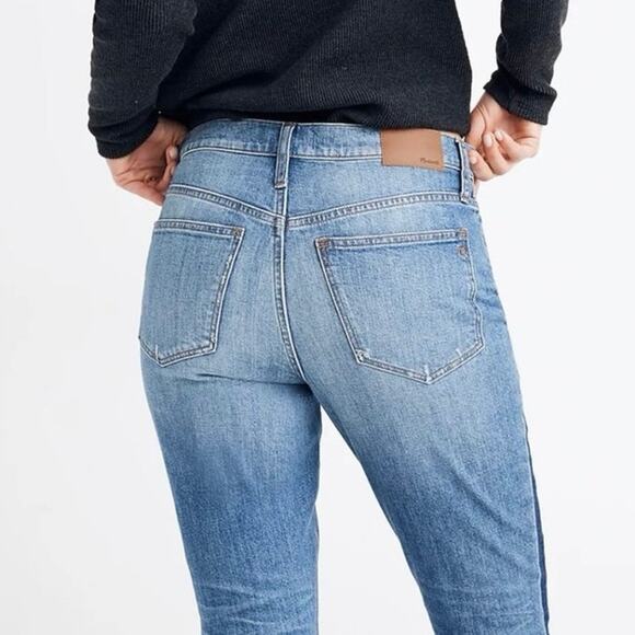 Madewell The High-Rise Slim Boyjean in Raebrook Wash: Eco Edition Size 24 - Picture 3 of 7